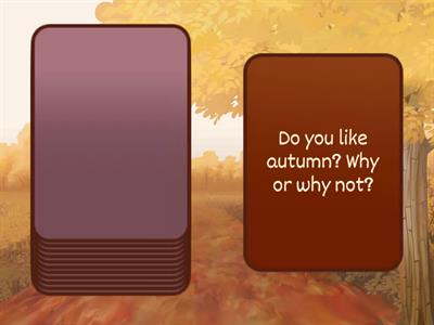 Autumn Speaking Cards