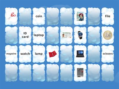 AEF1 U2A Common objects - memory game