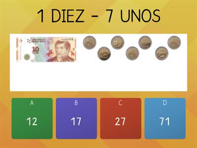 BILLETES Y MONEDAS ($ 10 y $ 1)