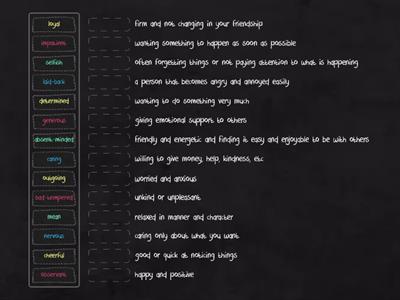 Personality Adjectives