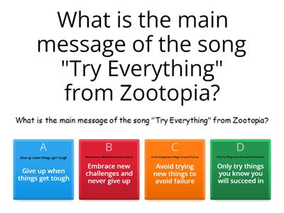 Try Everything Song Quiz KS2