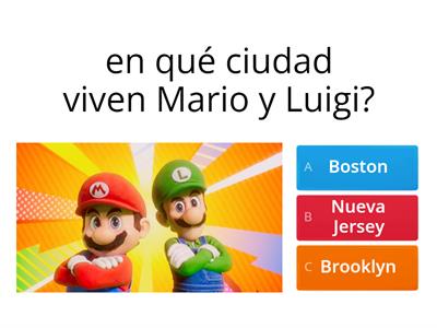 Quiz de Super Mario Bros. La película 
