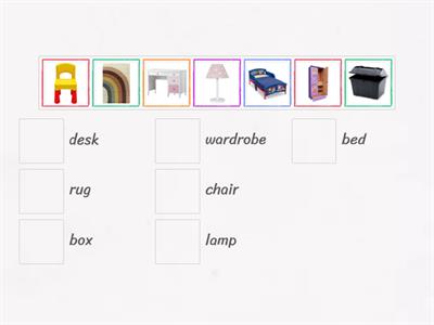 Bedroom items (pairs)
