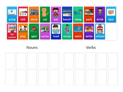  Nouns and Verbs Sort