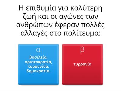 ΚΕΦΑΛΑΙO 6, Τα Πολιτεύματα στην αρχαϊκή Ελλάδα