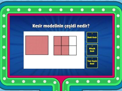 4.Sınıf Matematik Kesir Modelleri Etkinliği