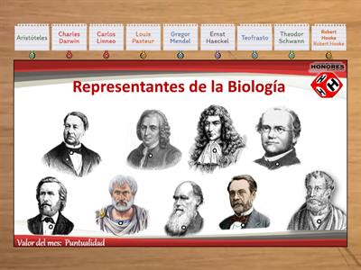 Representantes de la Biología