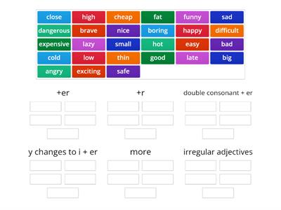 Comparative adjectives