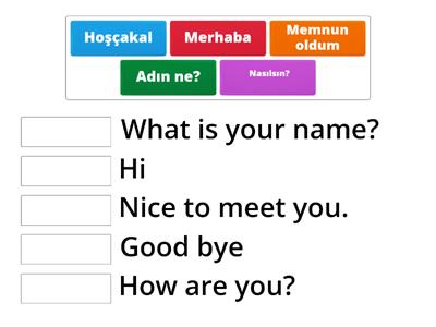 Introducing yourself in turkish