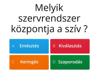 Szív és a keringési rendszer ismétlő kérdések