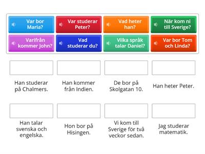 Hitta rätt svar