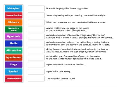 Poetry and language devices