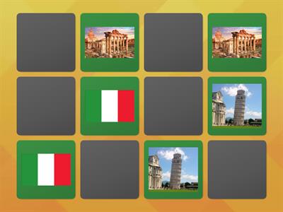 Italy Matching Game