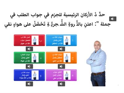  الأركان الرئيسية للجزم في جواب الطلب