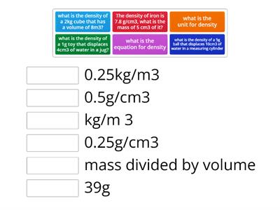 density calculations