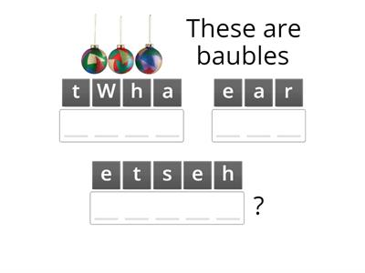 What is this/that? What are these/those? Christmas vocabular