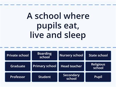 Education - places and people