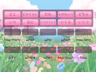 Japanese question words