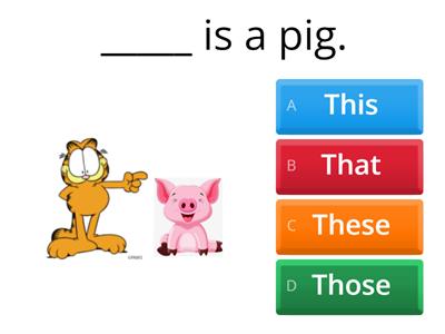 Demonstrative pronouns with farm animals