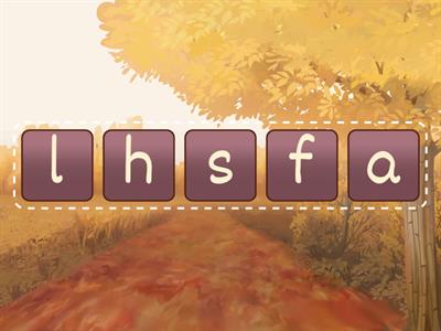 Puddle Puzzle RH Spelling Words