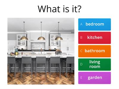Kitchen/bedroom/living room/bathroom