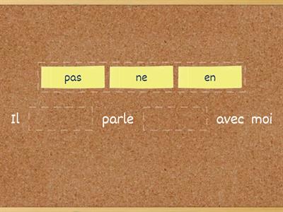 La negation et conjugaison de verbes de 1er groupe