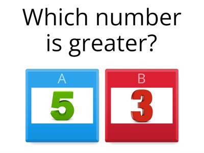 Greater and smaller number