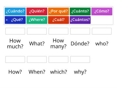 W questions español-inglés