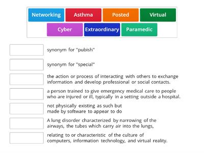 Connected By Technology Vocabulary