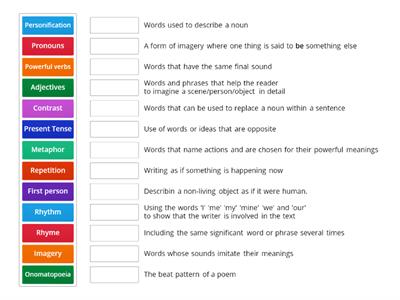 Common Poetic Techniques (Language) LA