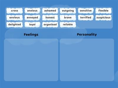 Feelings/Personality ADJ