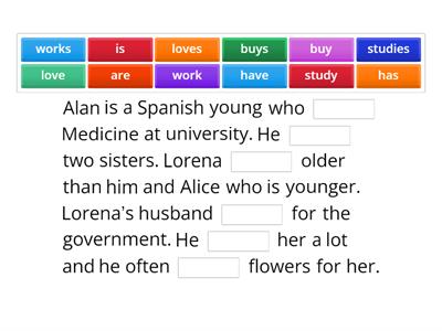 Present Simple - choose the correct form of the verb