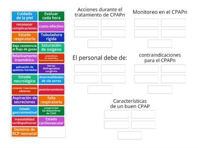 CPAPn, Cuidados de enfermería "2.-D"