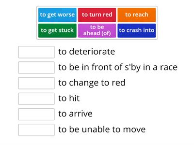 Race across London verbs & verb phrases Eng File Int 3rd 3A