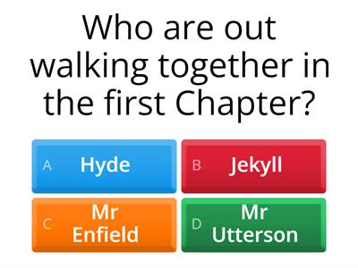 Jekyl and Hyde Chapter 1 Quiz