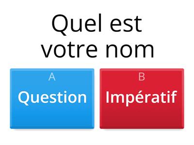 N1 Question ou impératif