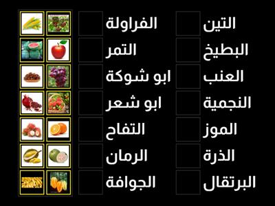 Tahun 3 bahasa arab (Padankan buah-buahan dengan betul)