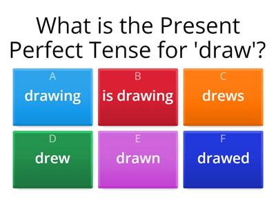 Present Perfect Tense - Quiz 1
