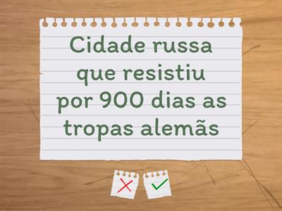 Flashcards sobre Segunda Guerra Mundial 