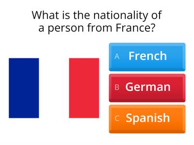 Nouns - nationalities 1