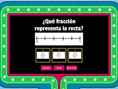 FRACCIONES EN LA RECTA NUMÉRICA