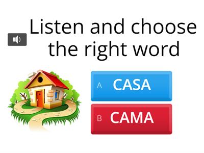 Listen and choose the right word - CA CE CI CO CU