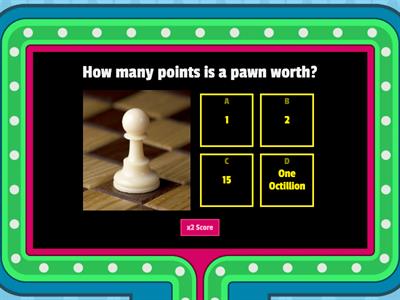 Chess Point Values Game Show