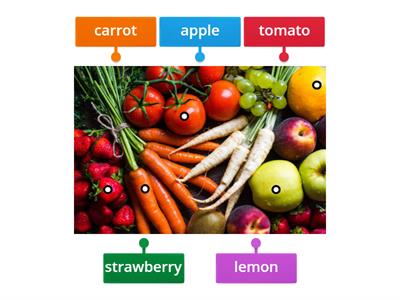 Label the fruit and veg - 1