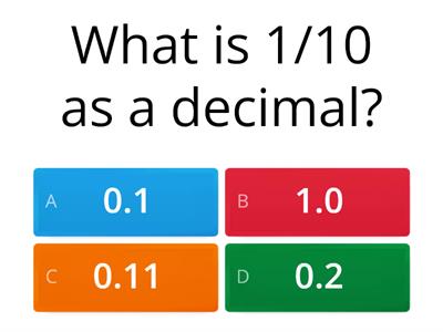 Fractions to Decimals - TENTHS _ Year 4