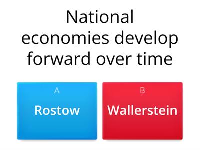 Rostow versus Wallerstein