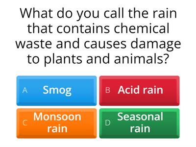  Environmental Quiz