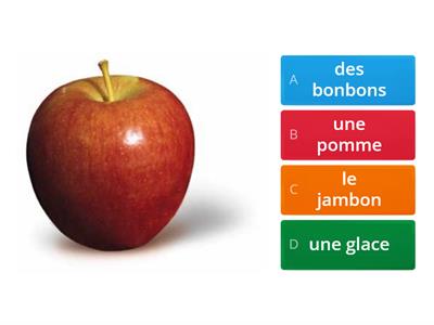 quiz - multiple choice - french food drink