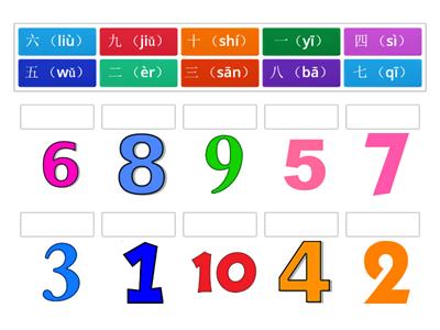 数字 (Numbers) - pinyin