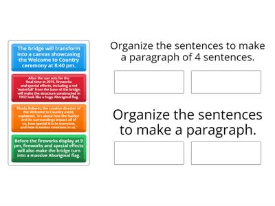 Order the sentences